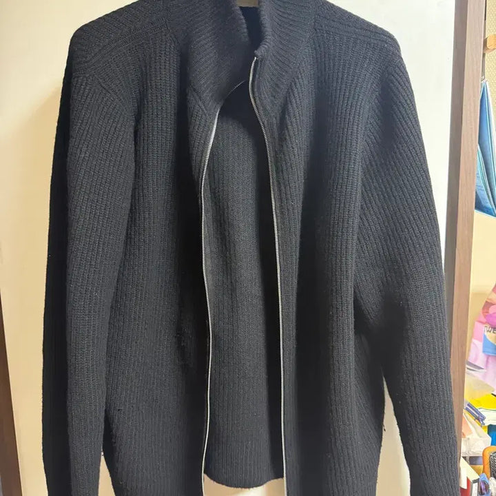 [BUNJANG] John Smedley Mallam Black Zip-Up XL / 존 스메들리 MALLAM 긴팔 집업 블랙 xl