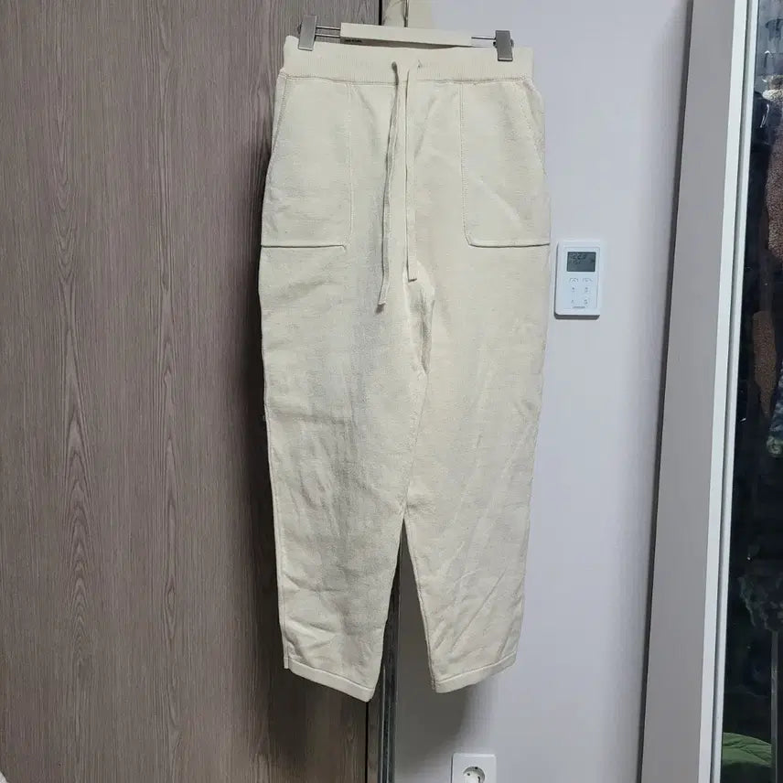 [BUNJANG] DEMAR Ivory Bounding Knit Pants / DEMAR 드마르 미사용품 아이보리  밴딩 니트 팬츠