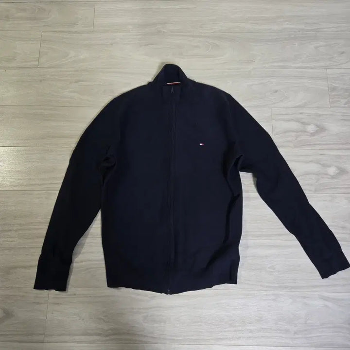 [BUNJANG] Tommy Hilfiger Navy Zip-up Knit (Size M) / >급처< 타미힐피거 집업니트_네이비색_M사이즈