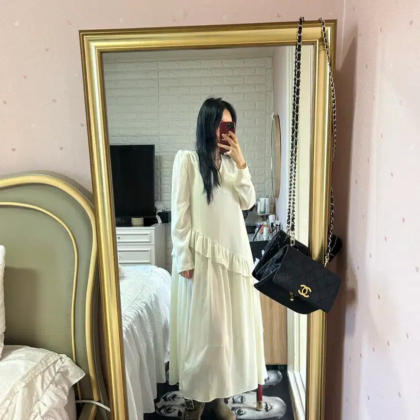 [BUNJANG] Frill Long Dress / 프릴롱원피스