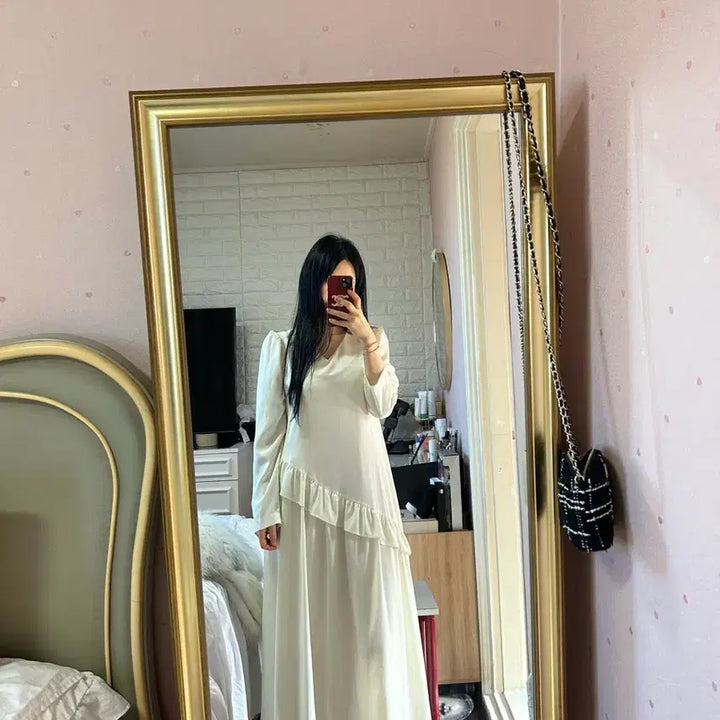 [BUNJANG] Frill Long Dress / 프릴롱원피스