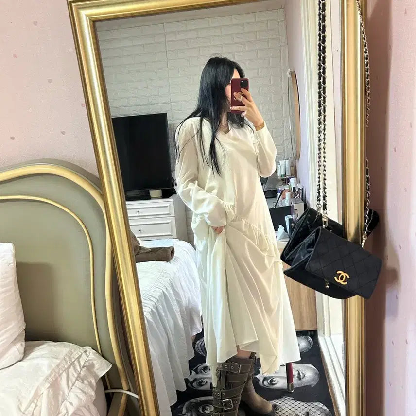 [BUNJANG] Frill Long Dress / 프릴롱원피스