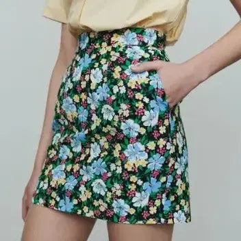 [BUNJANG] Maje Floral Mini Skirt / 마쥬 maje 플로랄 미니 스커트 34 사이즈 새상품 정품
