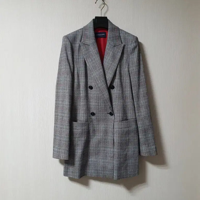 [BUNJANG] MojoSphin Check Double Jacket / 모조에스핀 체크 더블 자켓 55사이즈 정품