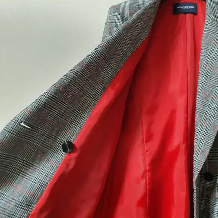 [BUNJANG] MojoSphin Check Double Jacket / 모조에스핀 체크 더블 자켓 55사이즈 정품