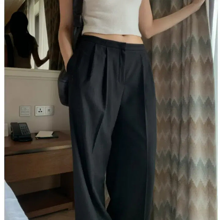 [BUNJANG] Sandro Wool Trouser / 뉴욕나인 스튜디오 산드로  sandro wool trouser 블랙