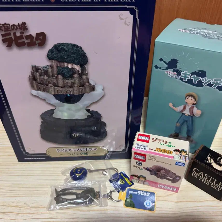 [BUNJANG] Studio Ghibli Castle in the Sky Diorama Bundle / 천공의 성 라퓨타 디오라마, 파즈 다용도 스탠드 외 일괄