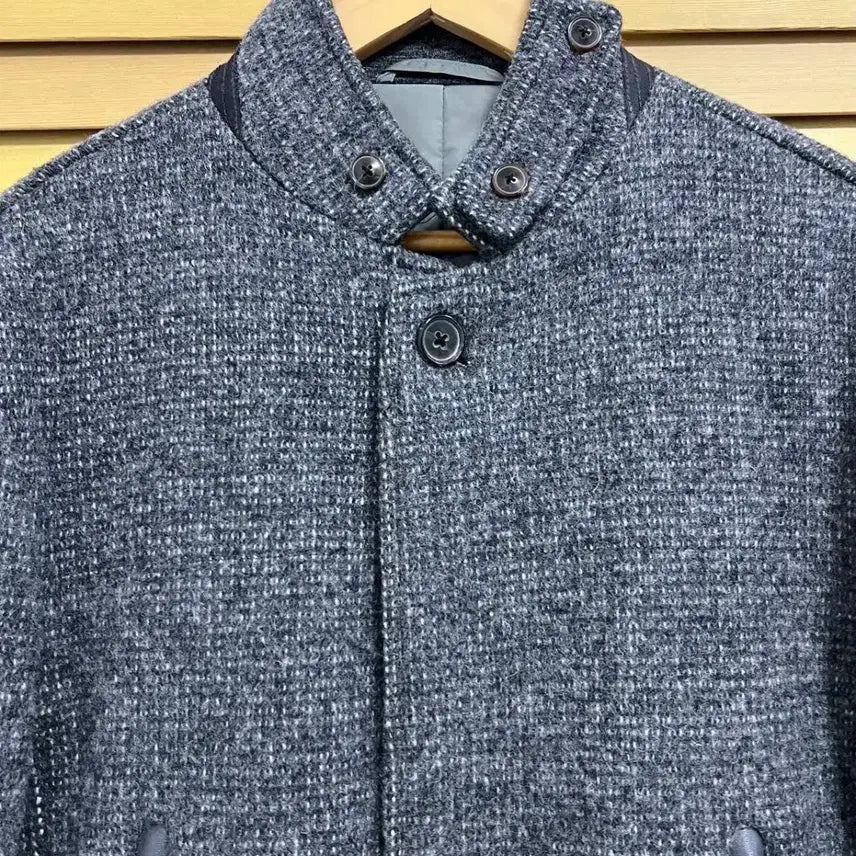 [BUNJANG] Series Men's Gray Padded Wool Coat 105 / 시리즈 남성 그레이 울코트 패딩코트 105