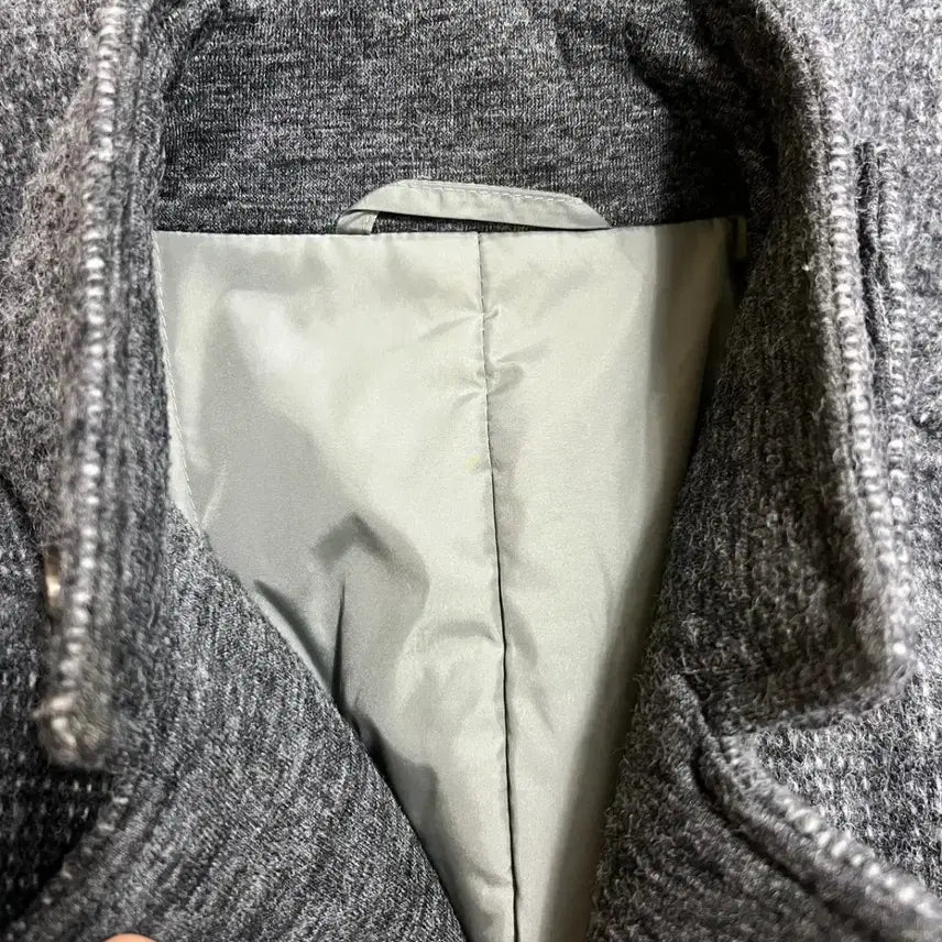 [BUNJANG] Series Men's Gray Padded Wool Coat 105 / 시리즈 남성 그레이 울코트 패딩코트 105