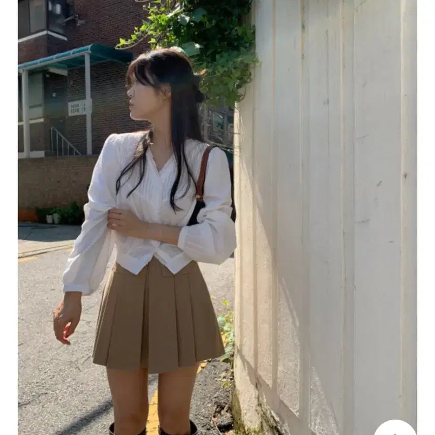 [BUNJANG] Obedon Poet Banding Blouse Shirt / 오브던 포엣밴딩 블라우스 셔츠