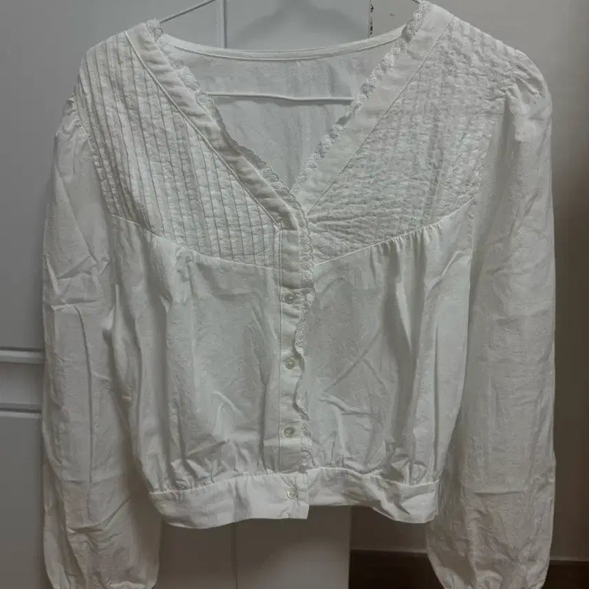 [BUNJANG] Obedon Poet Banding Blouse Shirt / 오브던 포엣밴딩 블라우스 셔츠