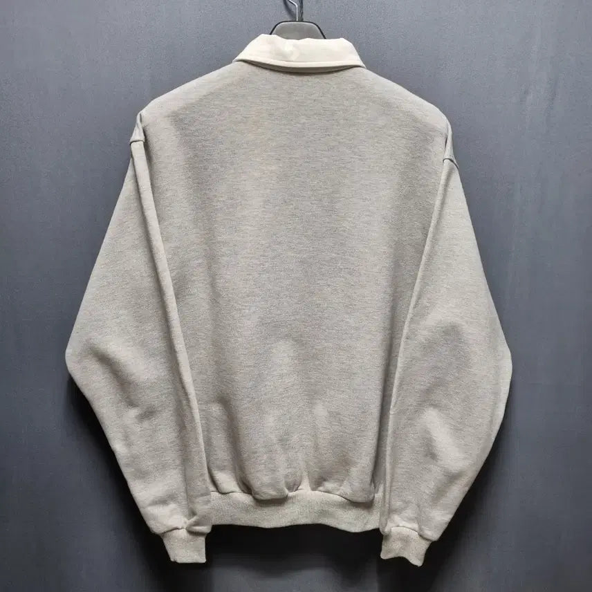 [BUNJANG] LaPORGISTORE Gray Collar Sweatshirt - Men's L / 라퍼지스토어 카라 맨투맨 남Lㅡ0122