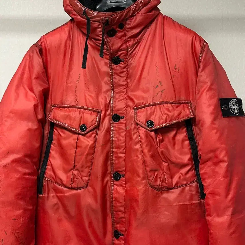 [BUNJANG] Stone Island White Badge Ice Padded Jacket 3XL / 스톤아일랜드 화이트와펜 아이스 패딩 3XL(105-110)