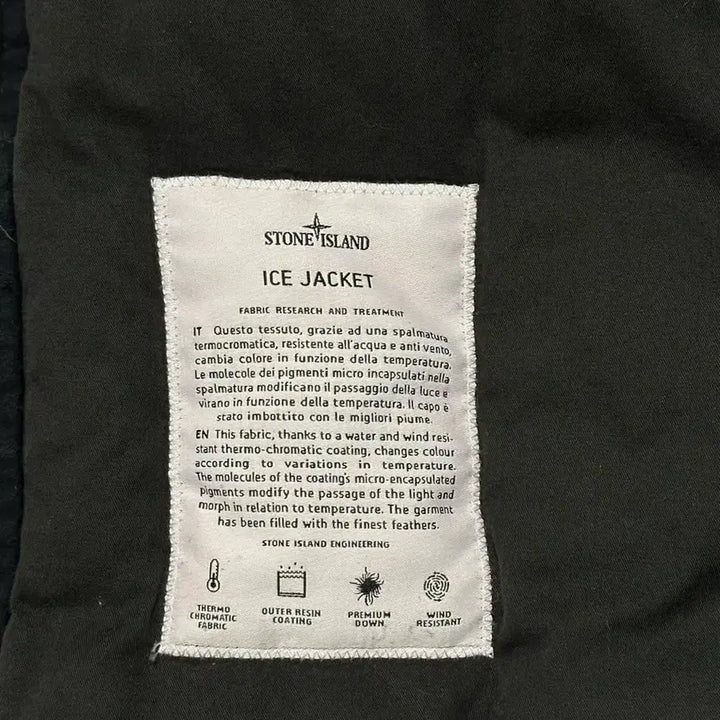 [BUNJANG] Stone Island White Badge Ice Padded Jacket 3XL / 스톤아일랜드 화이트와펜 아이스 패딩 3XL(105-110)