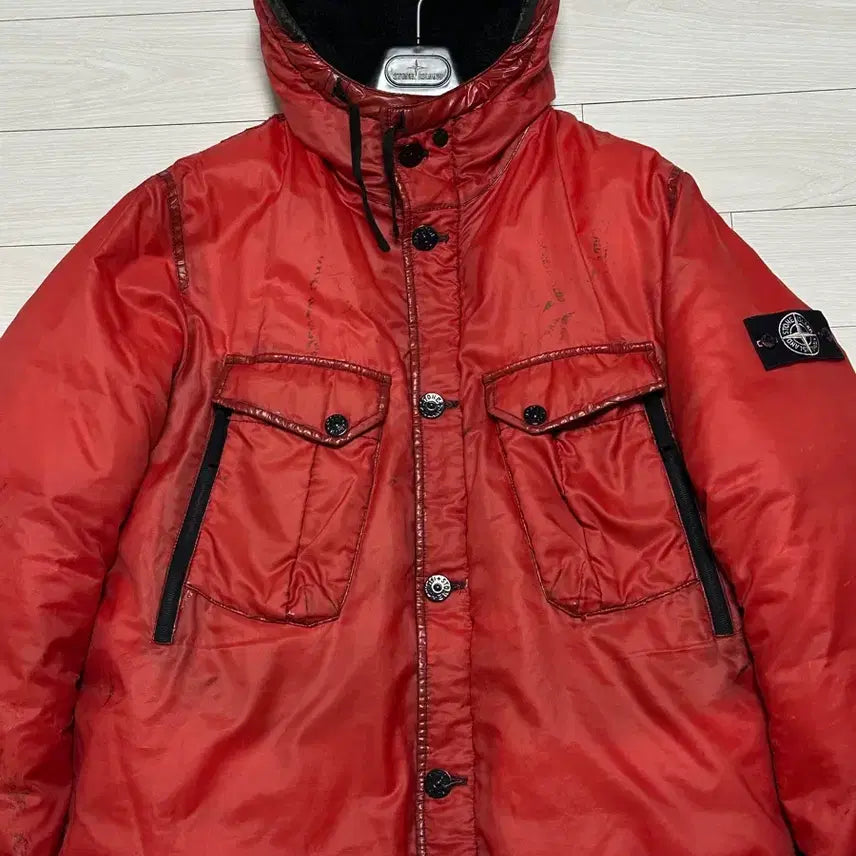 [BUNJANG] Stone Island White Badge Ice Padded Jacket 3XL / 스톤아일랜드 화이트와펜 아이스 패딩 3XL(105-110)