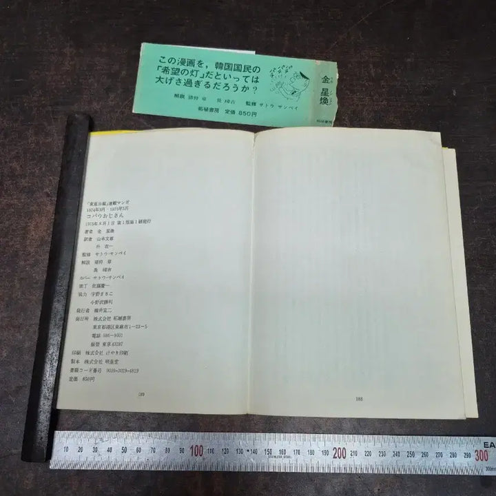 [BUNJANG] Go Woo Young 1975 Japanese Edition Comic Book / 1975년 고우영 일본어판 만화책 단권
