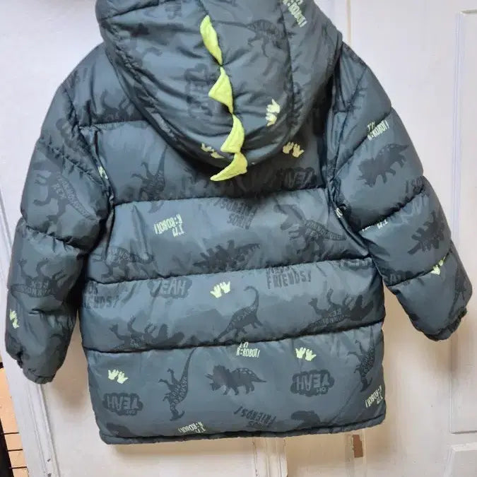 [BUNJANG] Robot Dino Down Padded Jacket (Size 120) / 알로봇 다이노 다운패딩 120사이즈