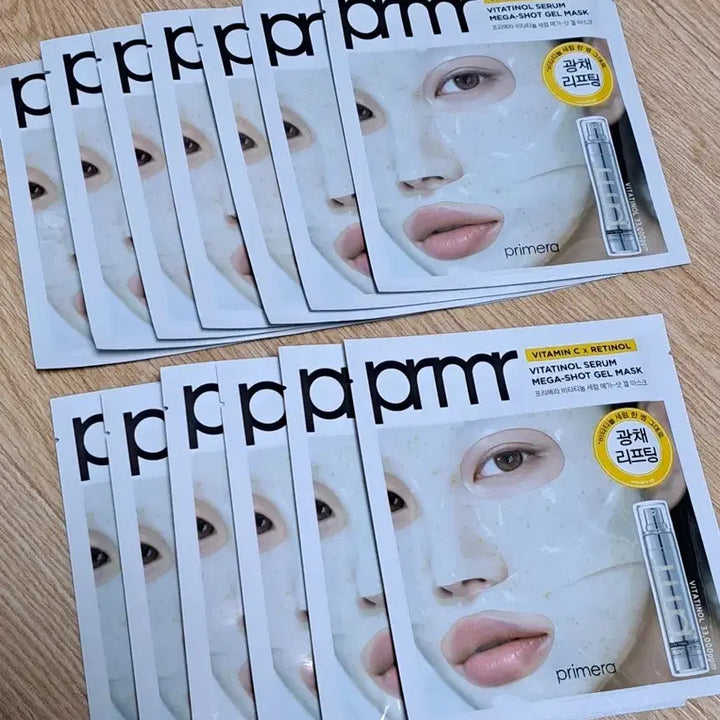 [BUNJANG] Primera Vitatinol Serum Mega-Shot Gel Mask 13 Sheets / 프리메라 비타티놀 세럼 메가-샷 겔 마스크 13매