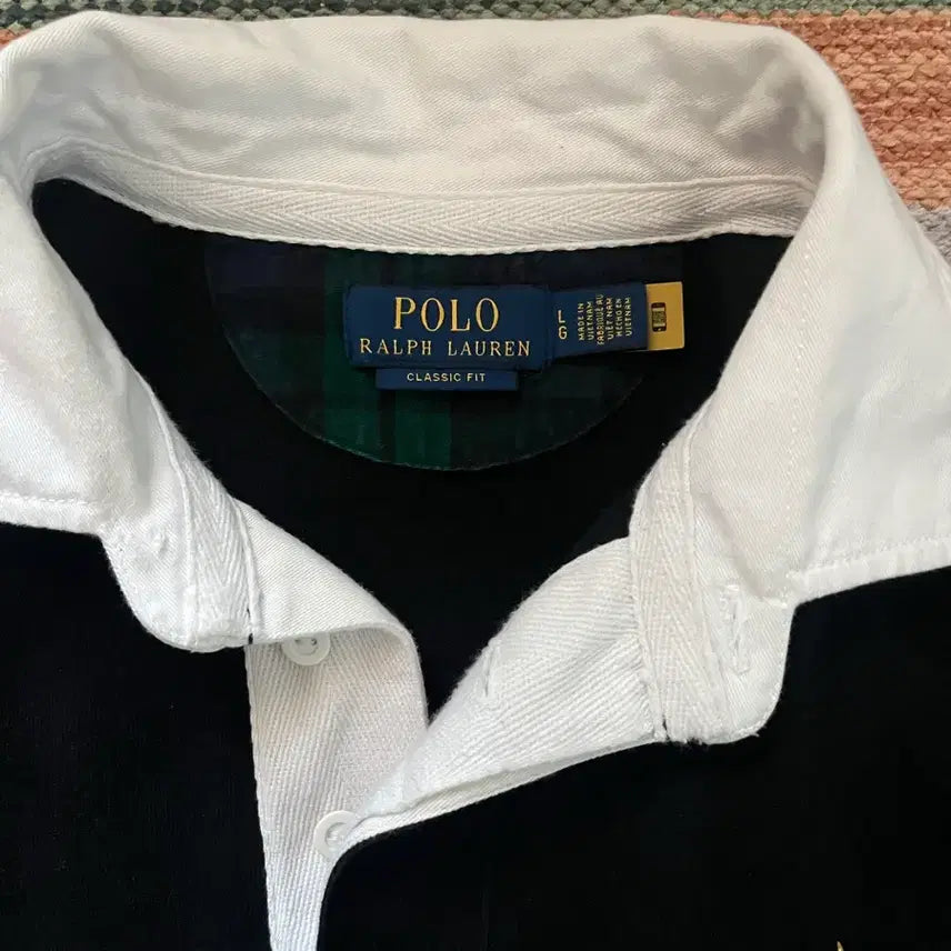 [BUNJANG] Polo Ralph Lauren Rugby Shirt Black / 폴로 랄프로렌 럭비 셔츠 블랙