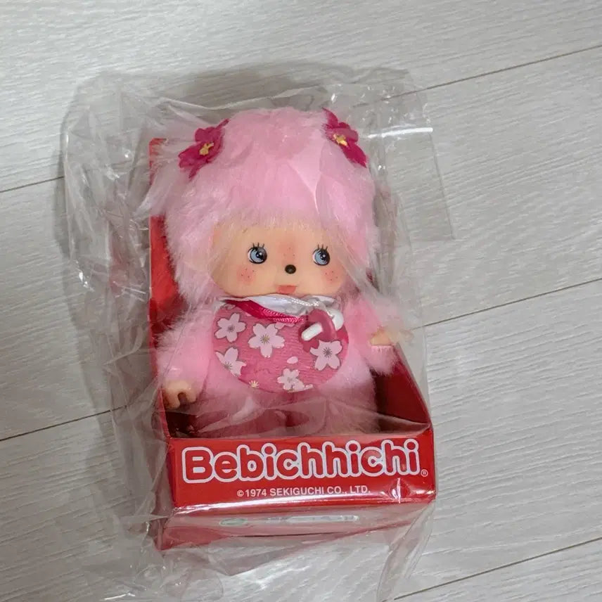 [BUNJANG] Sakura Monchhichi Baby Pink Plush / 사쿠라 몬치치 베베치치 베비치치 핑크