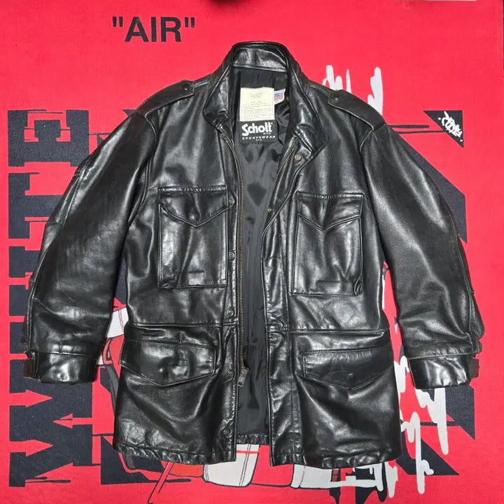 [BUNJANG] Schott M-65 Leather Field Jacket / Schott  M-65 Leather Field Jacket