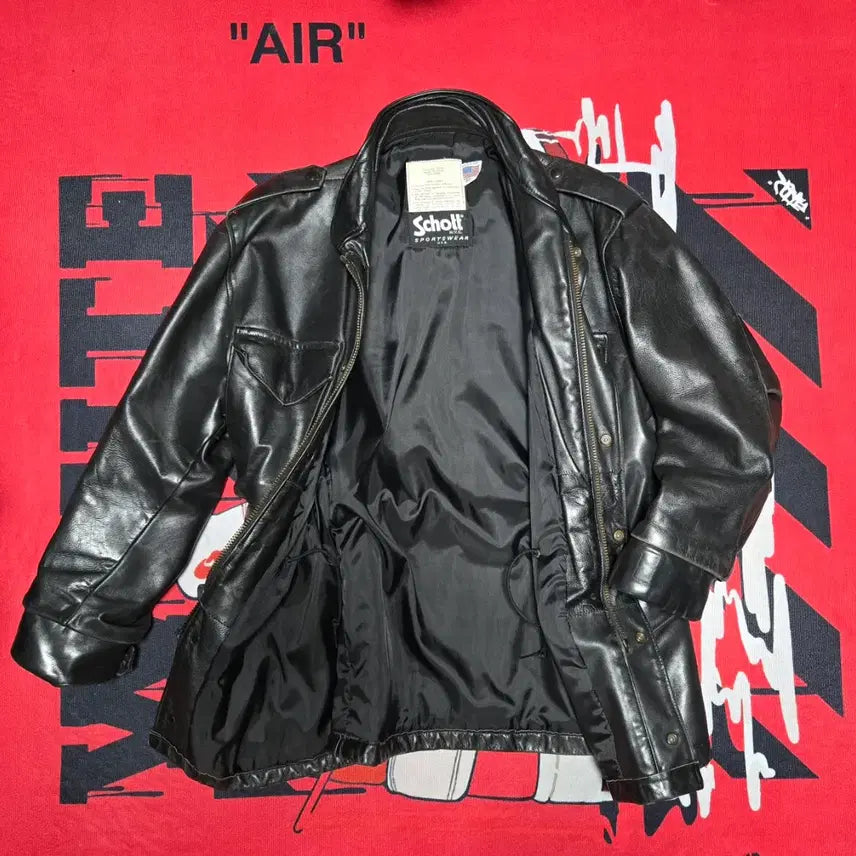 [BUNJANG] Schott M-65 Leather Field Jacket / Schott  M-65 Leather Field Jacket