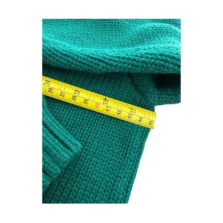 [BUNJANG] Polo Deep Green Round Knit / 폴로 딥그린 라운드 니트