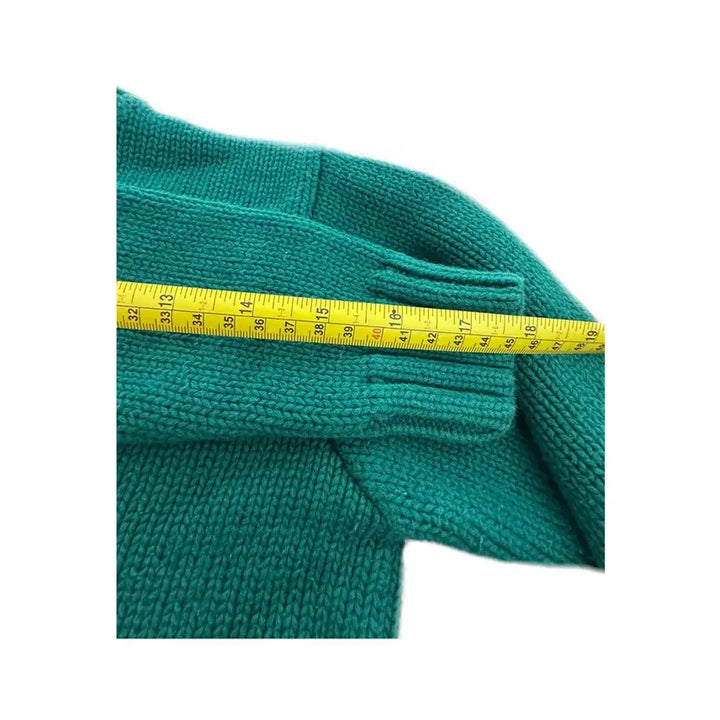 [BUNJANG] Polo Deep Green Round Knit / 폴로 딥그린 라운드 니트
