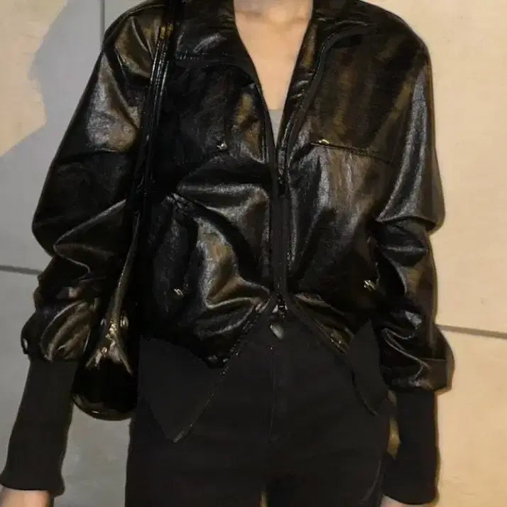 [BUNJANG] Bohemian Seoul Rivet Point Bending Jacket / 보헤미안서울 리벳 포인트 밴딩 점퍼