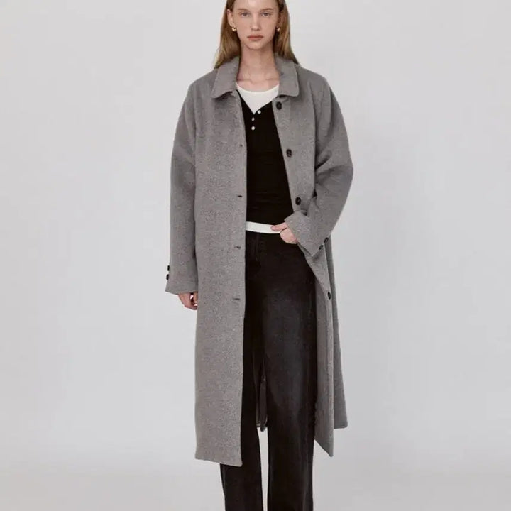 [BUNJANG] Le Sserafim Classic Wool Coat / 르세지엠 클래식 울 코트(미착용/정가 33만)