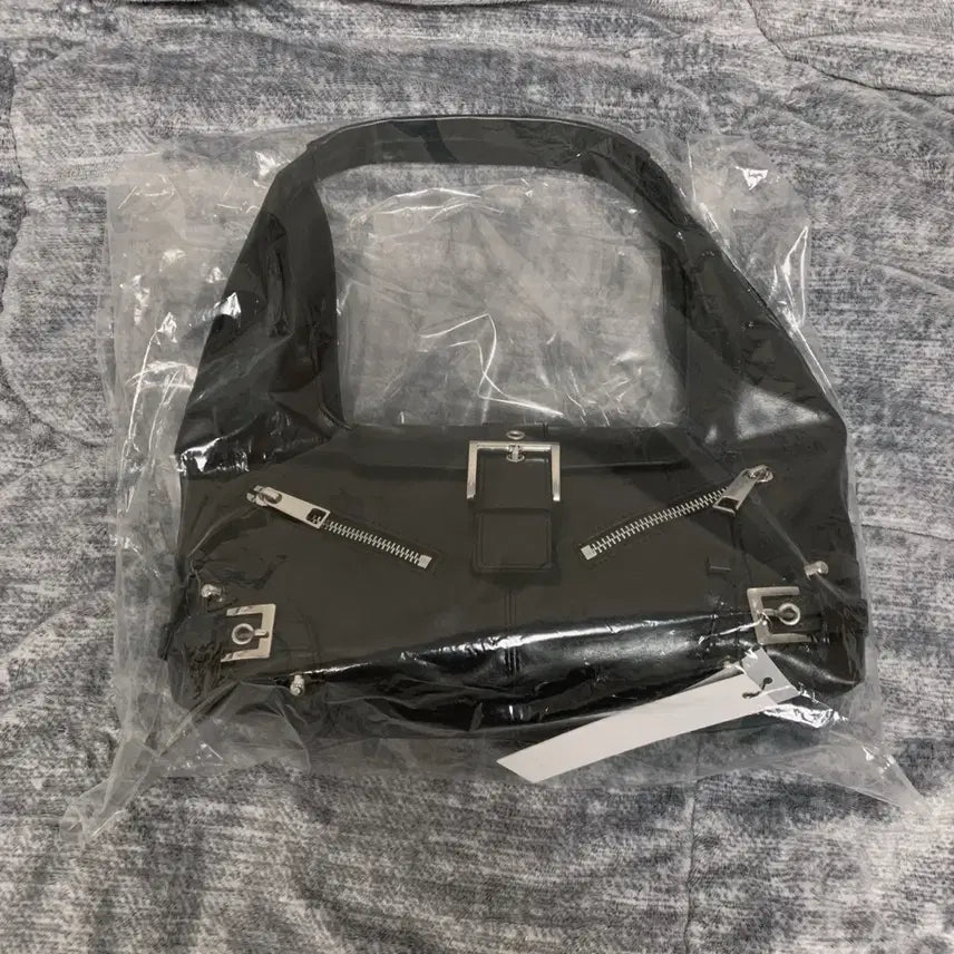 [BUNJANG] Not Noing Small Moto Hobo Bag Leather / (미개봉) 낫노잉 스몰 모토 호보백 레더