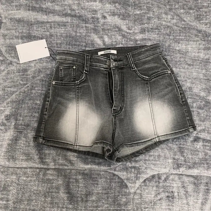 [BUNJANG] Khaki Point Denim Shorts / 카키포인트 데님 쇼츠