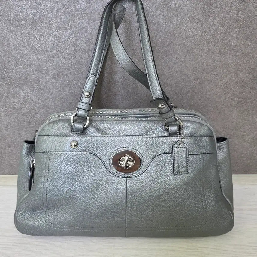 [BUNJANG] Coach Penelope Silver Shoulder Bag / 코치 페넬로페 실버 숄더백