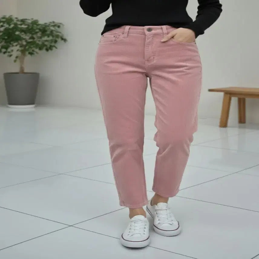 [BUNJANG] Spring/Autumn Corduroy Slim Straight Pants - S Size / 봄 가을 코듀로이 슬림 일자 골덴 바지 Sㅡ무배