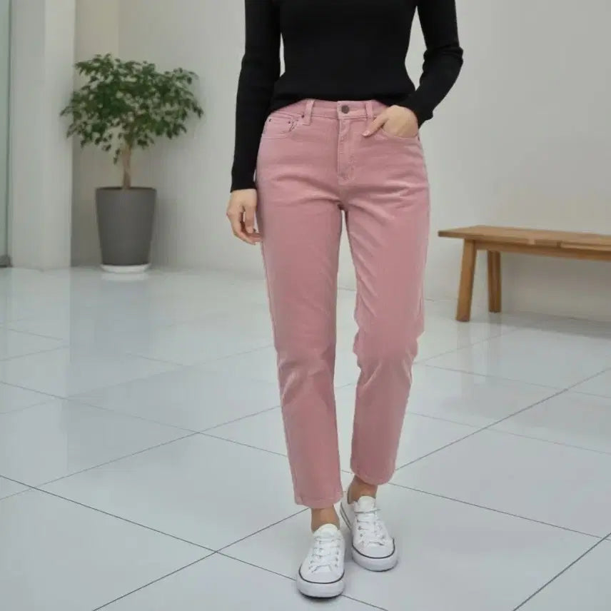 [BUNJANG] Spring/Autumn Corduroy Slim Straight Pants - S Size / 봄 가을 코듀로이 슬림 일자 골덴 바지 Sㅡ무배
