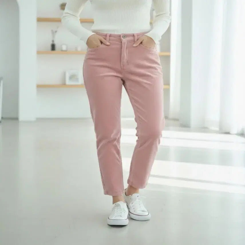 [BUNJANG] Spring/Autumn Corduroy Slim Straight Pants - S Size / 봄 가을 코듀로이 슬림 일자 골덴 바지 Sㅡ무배