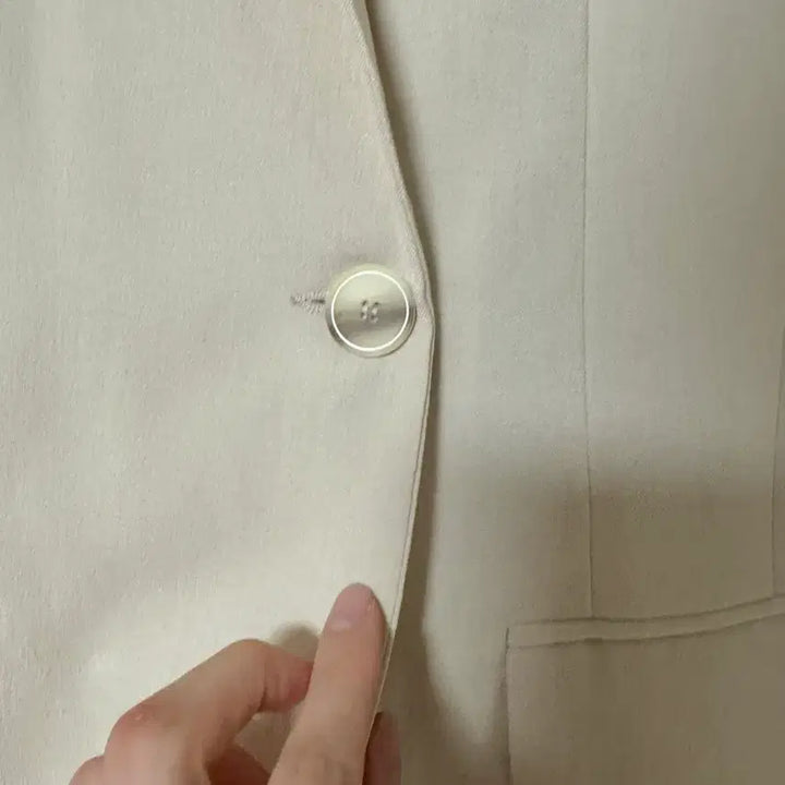 [BUNJANG] Cream Jacket & Belt Set - Free Size / (새상품) 벨트 세트 크림 자켓 Free