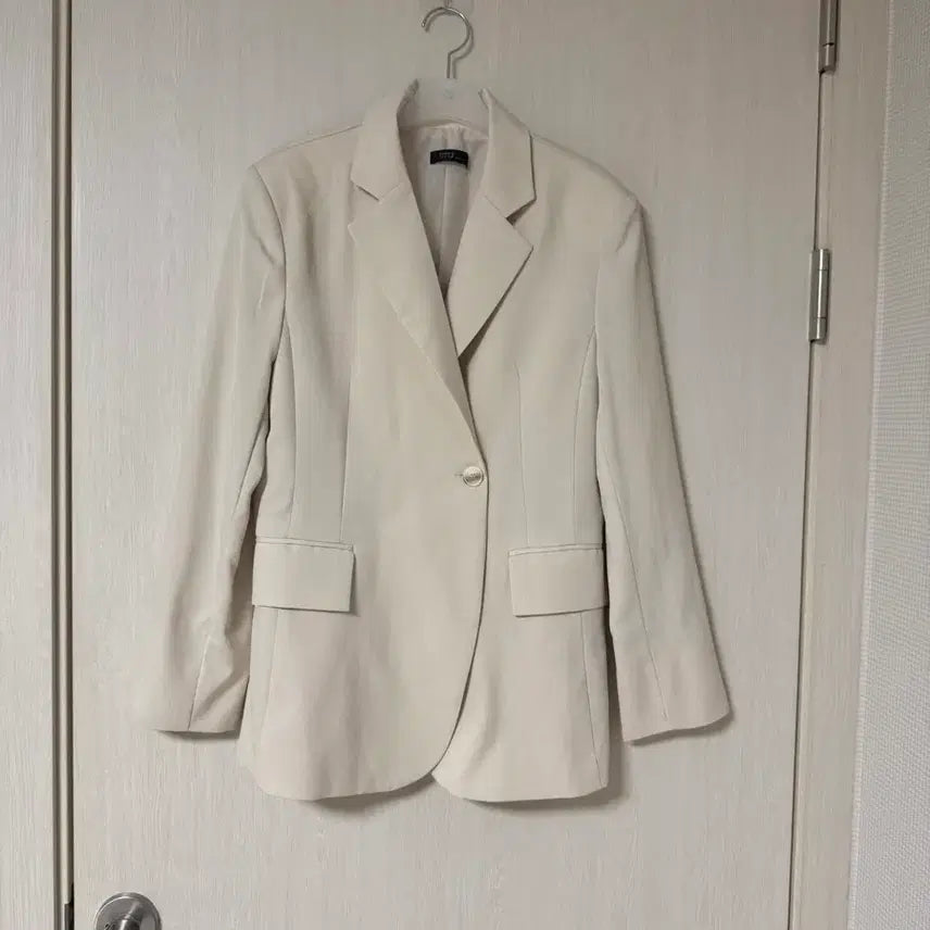 [BUNJANG] Cream Jacket & Belt Set - Free Size / (새상품) 벨트 세트 크림 자켓 Free