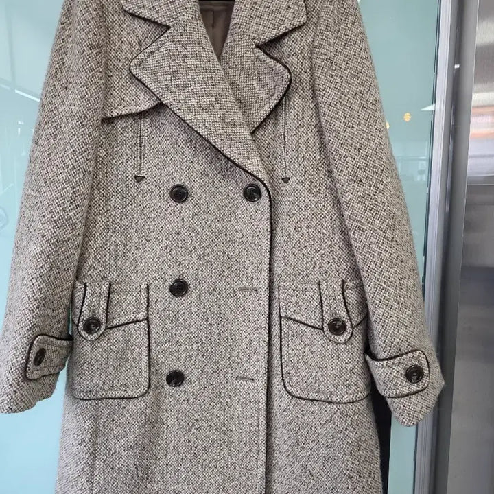 [BUNJANG] Anne Klein Double Button Coat / 언클라인코트