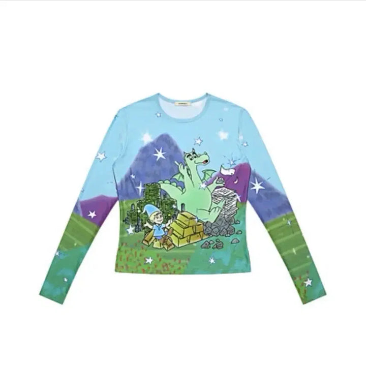 [BUNJANG] ILLIT Moka Please Project Blue Dragon Long Sleeve / 아일릿 모카 플리즈프로젝트 blue dragon long sleeve