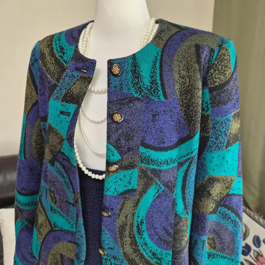 [BUNJANG] High-Quality Gold Glitter Jacquard Jacket / 고퀄라인 골드 글리터 유니크 디테일  자가드자켓