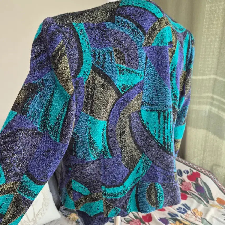 [BUNJANG] High-Quality Gold Glitter Jacquard Jacket / 고퀄라인 골드 글리터 유니크 디테일  자가드자켓