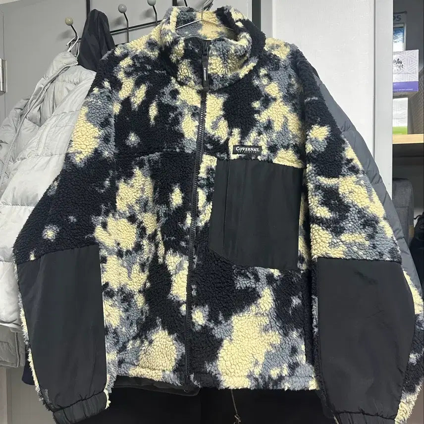 [BUNJANG] Covernat Tie-Dye Fleece Zip-Up Jacket / 커버낫 타이다이 플리스 집업 자켓