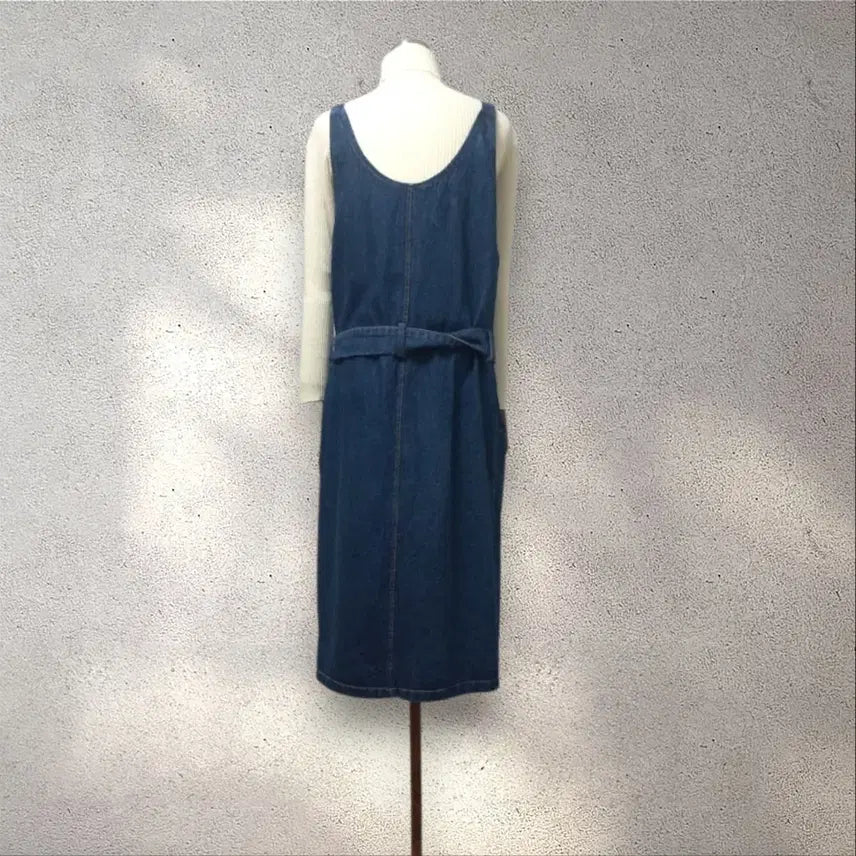 [BUNJANG] Belt Denim Dress / 벨트 데님 원피스