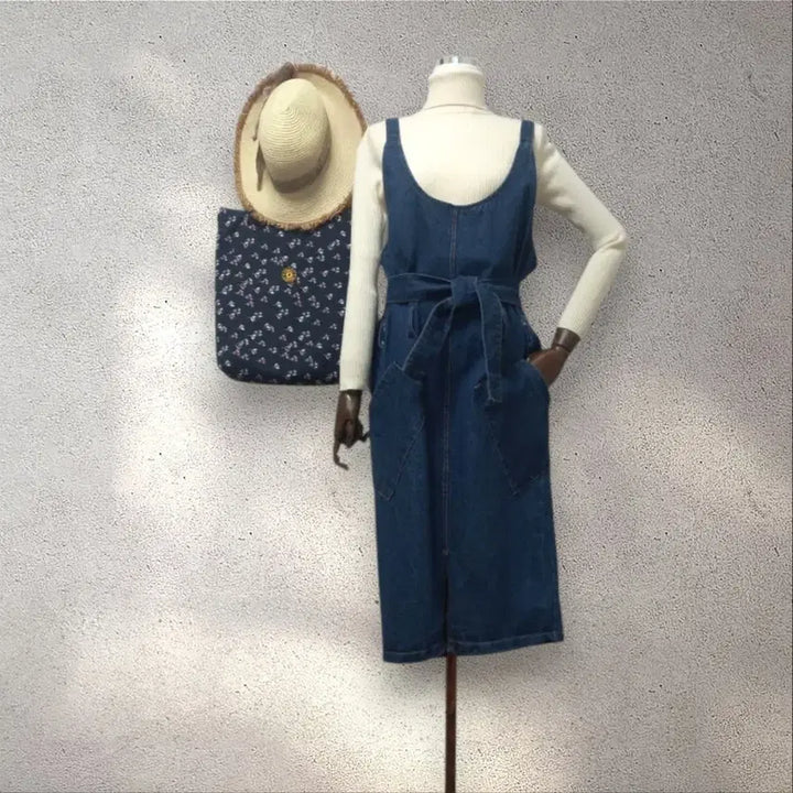 [BUNJANG] Belt Denim Dress / 벨트 데님 원피스