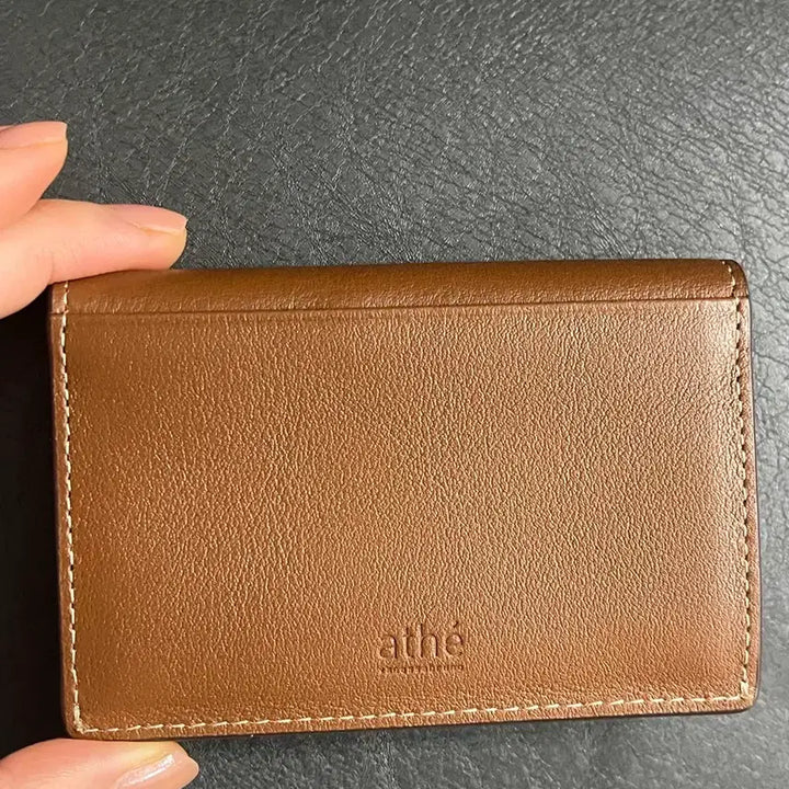 [BUNJANG] Atte Vanessa Bruno Brown Vegetable Card Holder / 아떼 바네사브루노 브라운 베지터블 명함 카드지갑 AAHO6E352W2