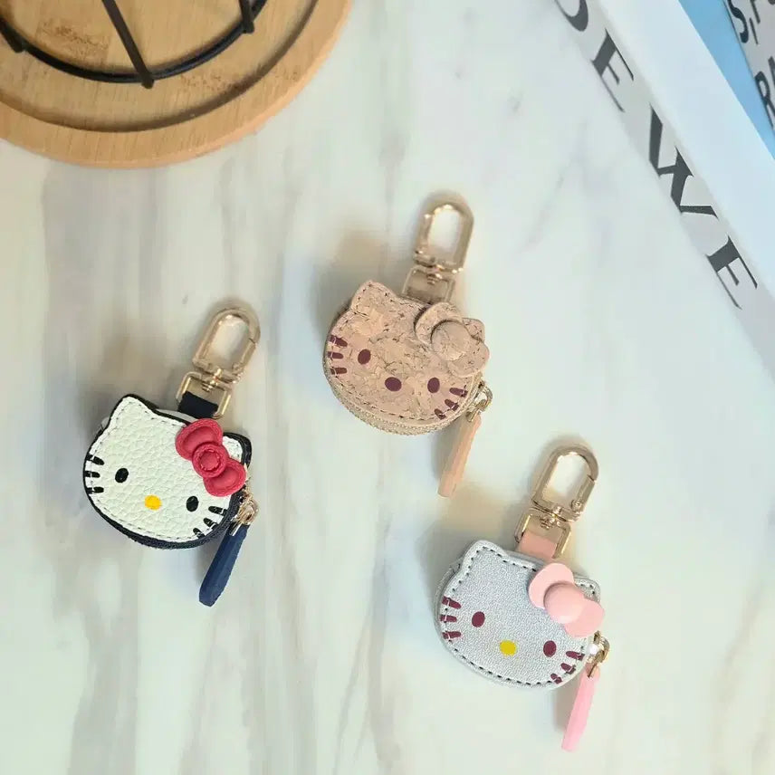 [BUNJANG] Kitty Coin Purse Keychain Set / 키티동전지갑키링3종