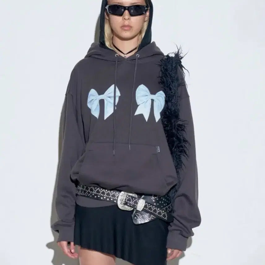 [BUNJANG] Sculptor Ribbon Hoodie M / 스컬프터 리본 후드티 M