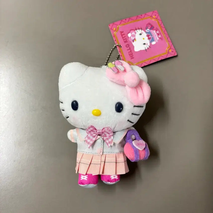 [BUNJANG] Hello Kitty Kirameki School Uniform Doll Keyring / 헬로키티 키라메키 교복 스쿨룩 인형 키링