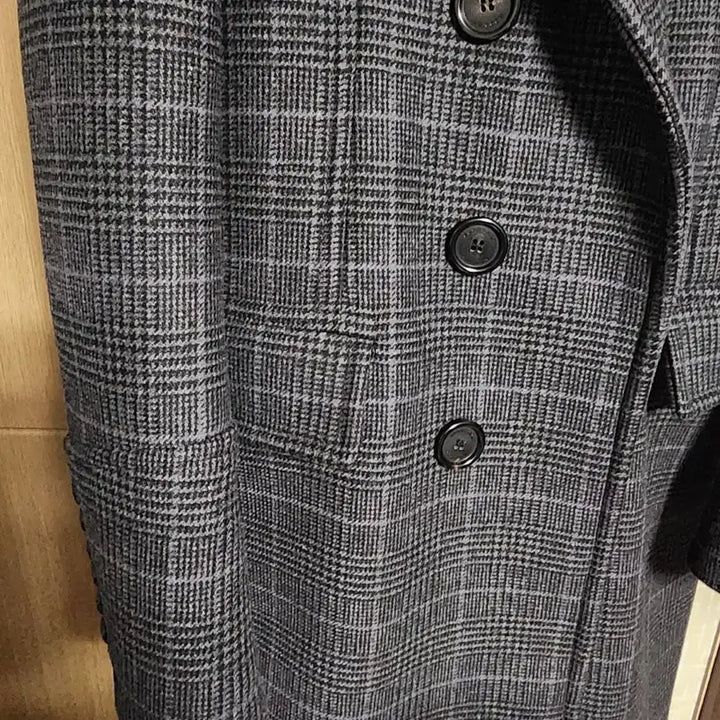 [BUNJANG] Burberry Glen Check Cashmere Double Coat / 버버리 글렌체크 캐시미어 더블 코트
